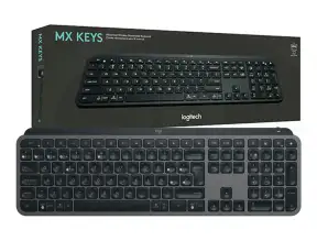 Teclado Inalambrico Logitech Mx Keys (920-011561) Bluetooh, Negro 