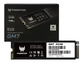 Unidad De Almacenamiento Ssd M.2 Pcie Predator 512gb Nvme Gm7, 2280 (bl.9bwwr.117) 7200mb/s