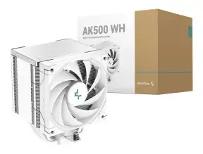 Cooler Para Procesador Deepcool Ak500 Wh (r-ak500-whnnmt-g) 1 Ventilador, 120 Mm, Blanco