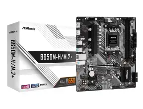 Placa Madre Asrock B650m-h/m.2+ (90-mxb650m-h/m.2+) Socket Am5, Ram Ddr5 Buss 6400oc Mhz 