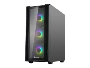 Case Halion Infinity 417 600w (infinity-417) Panel De Vidrio, 4 Ventiladores, Argb