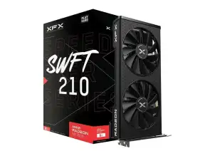 Tarjeta De Video Xfx Rx 7600 Speedster Swft 210 8gb Gddr6 (rx-76pswftfy) Radeon 128 Bits, 2 Ventiladores