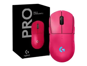 Mouse Inalambrico Logitech Pro 2 Lightspeed Gaming (910-007291) Hasta 44 000 Dpi, 7 Botones Programables, Receptor Usb, Rosa