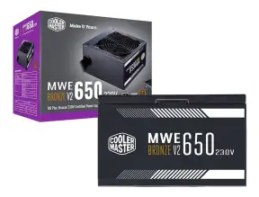 Fuente Cooler Master 650w Gold 80 Plus Mwe V2 Atx Modular Negro (mpe-6502-acaag-us)