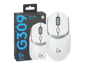 Mouse Inalambrico Logitech G309 Gaming (910-007205) Hasta 25.600 Dpi, Receptor Usb, Bt, Blanco