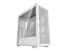 Case Deepcool Morpheus Wh S/fuente (r-morpheus-whapa1-g-1) Panel De Vidrio, 3 Ventiladores, Led Argb, Blanco