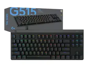 Teclado Gamer Logitech G515 Tkl (920-012868) Mecanico, Led Rgb, Negro