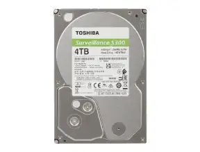 Disco Duro Toshiba 4tb Surveillance S300 (hdwt840uzsva) Cache 256mb, 5400 Rpm, 3.5", Sata 6, Para Video Vigilancia