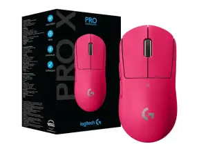 Mouse Inalambrico Logitech G Pro X Superlight Gaming (910-005954) Hasta 25.600 Dpi, Receptor Usb, 5 Botones, Magenta