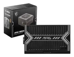 Fuente De Poder Msi 650w Mag (mag-a650bn) Atx, No Modular, 80 Plus Bronze, Negro