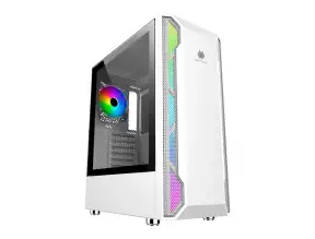 Case Antryx Rx-430 White S/fuente (ac-rx430w) Panel De Vidrio, Led, Blanco