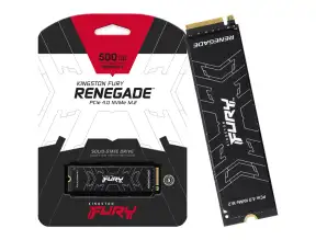 Unidad De Almacenamiento Ssd M.2 Pcie Kingston Fury 500gb Nvme Renegade, 2280 (sfyrs/500g) 7300mb/s