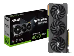 Tarjeta De Video Asus Rtx 4070 Ti Super Tuf 16gb Gddr6x (tuf-rtx4070tis-16g-gaming) Geforce Nvidia 256 Bits, 3 Ventiladores