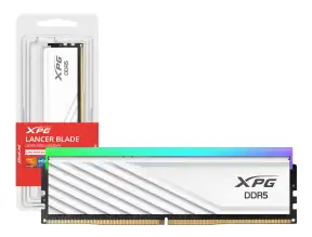 Memoria Ram Xpg Ddr5 16gb Lancer Blade Rgb (ax5u6000c3016g-slabrwh) 6000mhz, Cl30, Blanco, Rgb