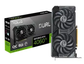 Tarjeta De Video Asus Rtx 4060 Ti Dual Evo Oc 8gb Gddr6 (90yv0j49-m0aa00) Geforce Nvidia 128 Bits, 2 Ventiladores