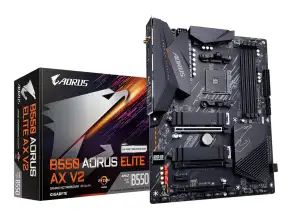 Placa Madre Gigabyte B550 Aorus Elite Ax V2 (b550 Aorus Elite Ax V) Socket Am4, Ram Ddr4 Buss 4733oc Mhz, Rgb, Wifi 6