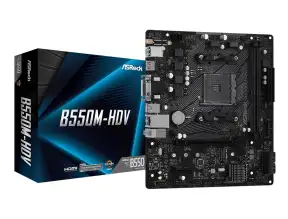 Placa Madre Asrock B550m-hdv (90-mxbdj0-a0uayz) Socket Am4, Ram Ddr4 Buss 4733oc Mhz