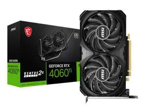 Tarjeta De Video Msi Rtx 4060 Ti Ventus 2x Oc 8gb Gddr6 (912-v515-024) Geforce Nvidia 128 Bits, 2 Ventiladores