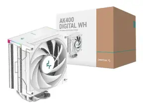 Cooler Para Procesador Deepcool Ak400 Digital Wh (r-ak400-whadmn-g) 1 Ventilador, 120mm, Led Rgb