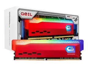 Memoria Ram Geil Ddr4 8gb Orion (gaosg48gb3000c16asc) 3000 Mhz, Rojo, Rgb