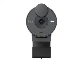 Camara Logitech Brio 305, Con Microfono, Conexion Usb Tipo C, Resolucion 1920 X 1080p Hd, Lente De Cristal, 4 Mp, Color Negro ( 960-001519)