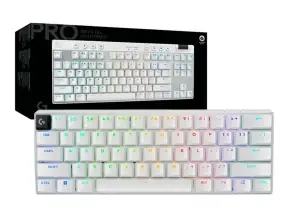 Teclado Gamer Inalambrico Logitech G Pro X 60 (920-011921) Mecanico, Lightspeed Rgb Led, Blanco