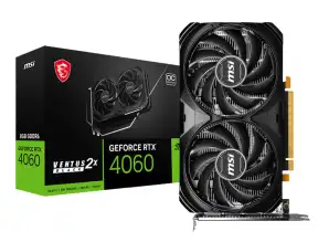 Tarjeta De Video Msi Rtx 4060 Ventus 2x Oc 8gb Gddr6 (912-v516-012) Geforce Nvidia 128 Bits, 2 Ventiladores