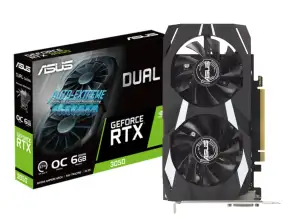 Tarjeta De Video Asus Rtx 3050 Dual Oc 6gb Gddr6 (90yv0k60-m0aa00) Geforce Nvidia 96 Bits, 2 Ventiladores