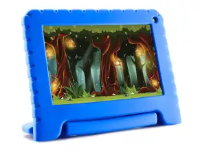 Tablet Kid Pad (nb606) 7" | Azul | Ram 2gb | 32gb Rom | Camara Frontal 2.0mp | Android 11 | Incluye Case De Silicona, Control Parental Y Juegos