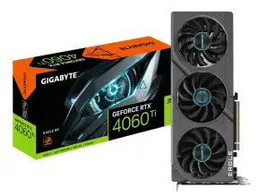 Tarjeta De Video Gigabyte Rtx 4060 Eagle Oc 8gb Gddr6 (gv-n4060eagle Oc-8gd) Geforce Nvidia 128 Bits, 3 Ventiladores