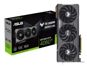 Tarjeta De Video Asus Rtx 4060 Ti Tuf Gaming Oc 8gb Gddr6 (90yv0j50-m0aa00) Geforce Nvidia 128 Bits, 3 Ventiladores