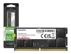 Memoria Para Laptop Sodimm Adata Ddr5 32gb (ad5s480032g-s) 4800 Mhz, Negro