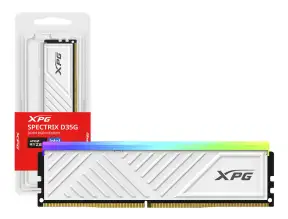 Memoria Ram Xpg Ddr4 8gb Spectrix D35g (ax4u32008g16aswhd35g) 3200 Mhz, Blanco, Rgb