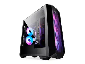 Case Gambyte Shadow Blade S/fuente (shadow Blade) Panel De Vidrio | 4 Ventiladores | Led Argb | Negro