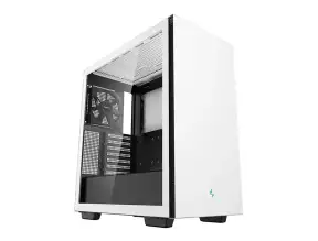 Case Deepcool Ch510 Wh S/fuente (r-ch510-whnne1-g-1) Panel De Vidrio, 1 Ventilador, Blanco