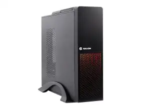 Case Mini Halion Slim Supra S613 Rgb Fuente 350w (s613 Pro) 1 Ventilador, Led Rgb, Negro