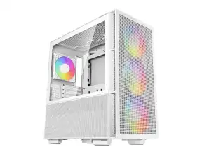 Case Deepcool Ch560 Wh S/fuente (r-ch560-whape4-g-1) Panel De Vidrio, 4 Ventiladores, Led Argb, Blanco