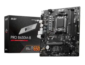 Placa Madre Msi B650m-b Pro (911pro-b650m-b-ddr5) Socket Am5, Ram Ddr5 Buss 7200oc Mhz