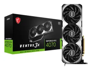 Tarjeta De Video Msi Rtx 4070 Ventus 3x E1 Oc 12gb Gddr6 (912-v512-027) Geforce Nvidia 192 Bits, 3 Ventiladores