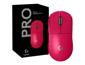 Mouse Inalambrico Logitech G Pro X Superlight 2 Gaming (910-006795) Hasta 44.000 Dpi, Receptor Usb, 5 Botones, Magenta