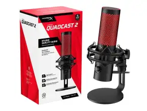 Microfono Hyperx Quadcast 2 Bk Mic (872v1aa) Negro