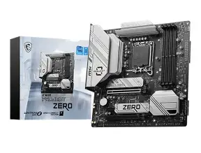 Placa Madre Msi B760m Project Zero (b760m Project Zero) Socket Lga 1700, Ram Ddr4 Buss 7800c Mhz, 14va, 13va, 12va Gen