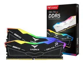 Memoria Ram Teamgroup Ddr5 48gb (2x24gb) Delta Rgb (ff3d548g7200hc34adc01 Cl34, 7200 Mhz, Negro Rgb