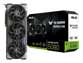 Tarjeta De Video Asus Rtx 5080 Tuf 16gb Gddr7 (90vd16asrtx5080) Geforce Nvidia 256 Bits, 3 Ventiladores