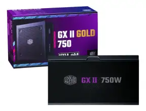 Fuente De Poder Cooler Master Gx Ii Gold 750w (mpx-7503-afag-2bus) Atx, 80 Plus Gold, Full Modular, Negro