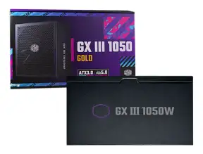 Fuente De Poder Cooler Master 1050w Gx3 (mpx-a503-afag-bus) Atx, 80 Plus Gold, Modular, Negro