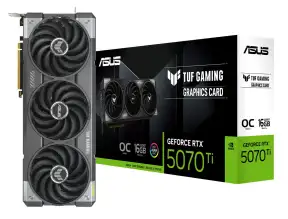 Tarjeta De Video Asus Rtx 5070 Ti Tuf Gaming Oc 16gb Gddr7 (vd16asrtx507tit) Geforce Nvidia 256 Bits, 3 Ventiladores