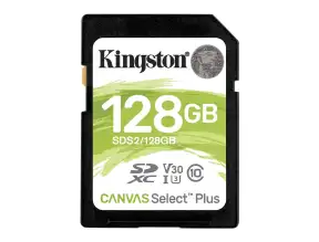 Memoria Sd Kingston 128gb,canvas Select Plus Sds2 (sds2/128gb) C/card Adaptador, Tarjeta Sd