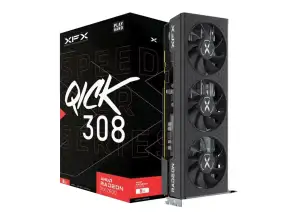 Tarjeta De Video Xfx Rx 7600 Speedster Qick 308 8gb Gdrr6 (rx-76pqickby) Radeon 128 Bits, 3 Ventiladores