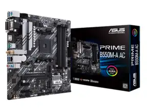 Placa Madre Asus B550m-a Ac Prime (90mb15k0-m0eay0) Socket Am4, Ram Ddr4 Buss 4866oc Mhz, Wifi